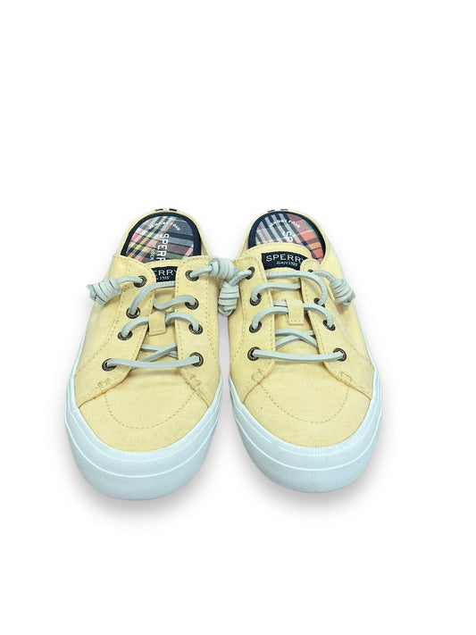 Yellow Shoes Sneakers Sperry, Size 7.5