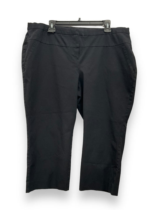 Pants Cropped By Alfani In Black, Size: 20w