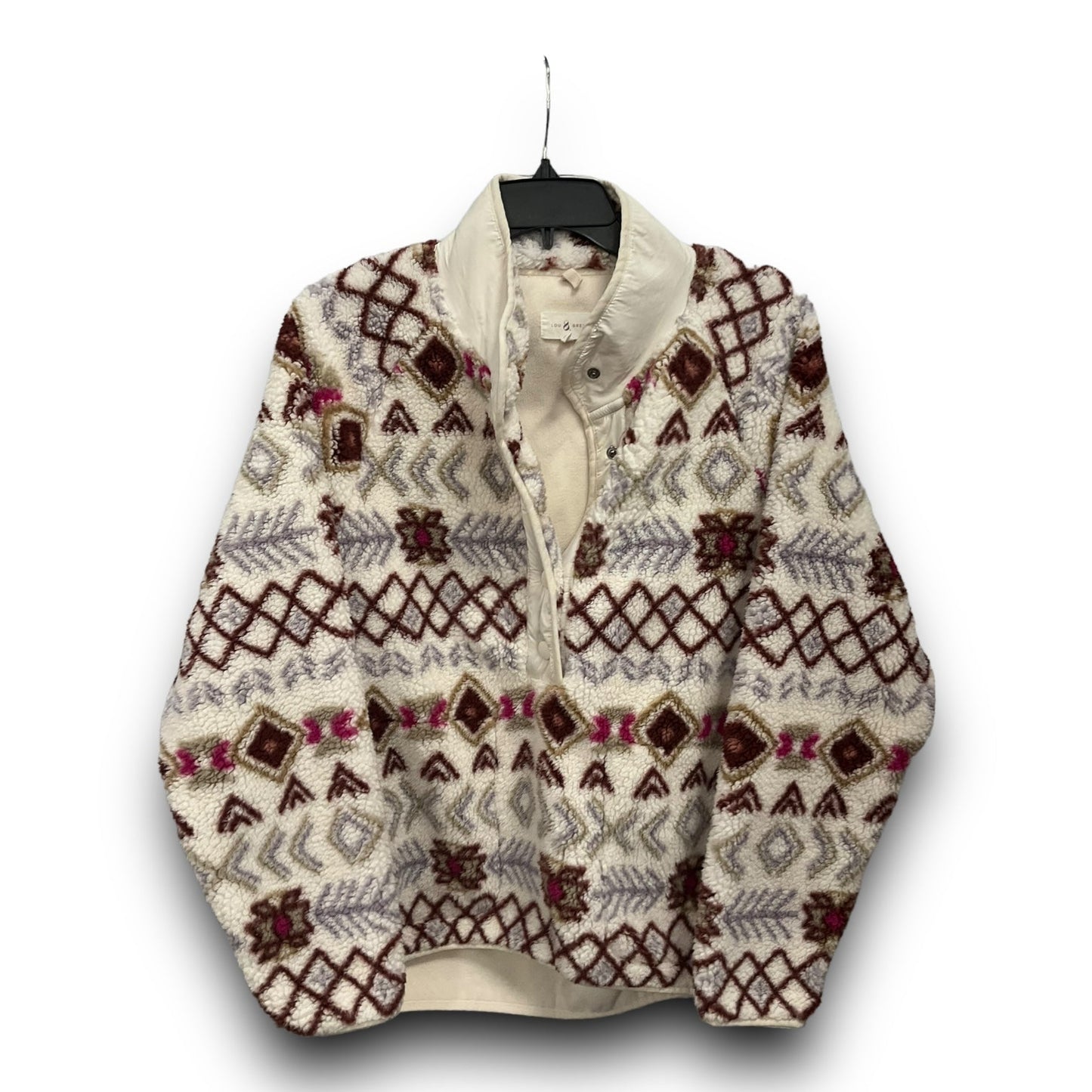 Jacket Faux Fur & Sherpa By Lou And Grey In Multi-colored, Size: M