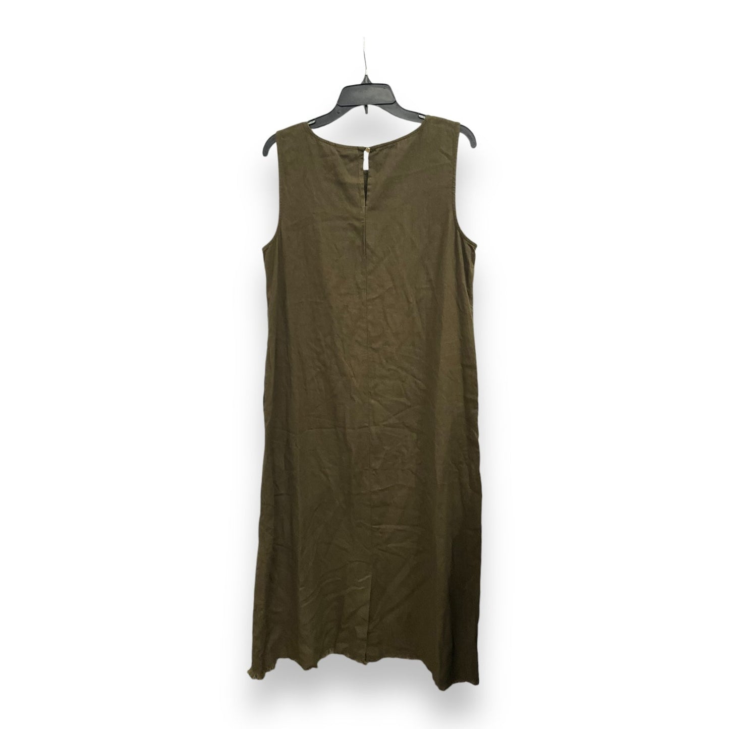 Dress Casual Midi By Liz Claiborne In Green, Size: M