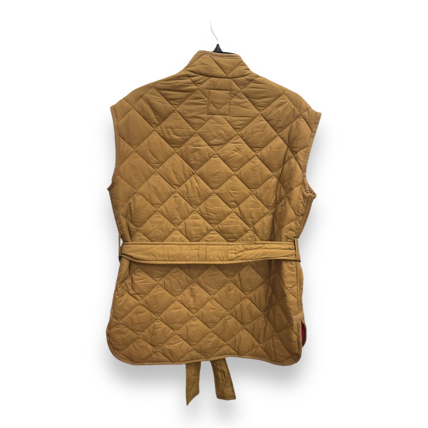 Vest Puffer & Quilted By Free Assembly In Brown, Size: S