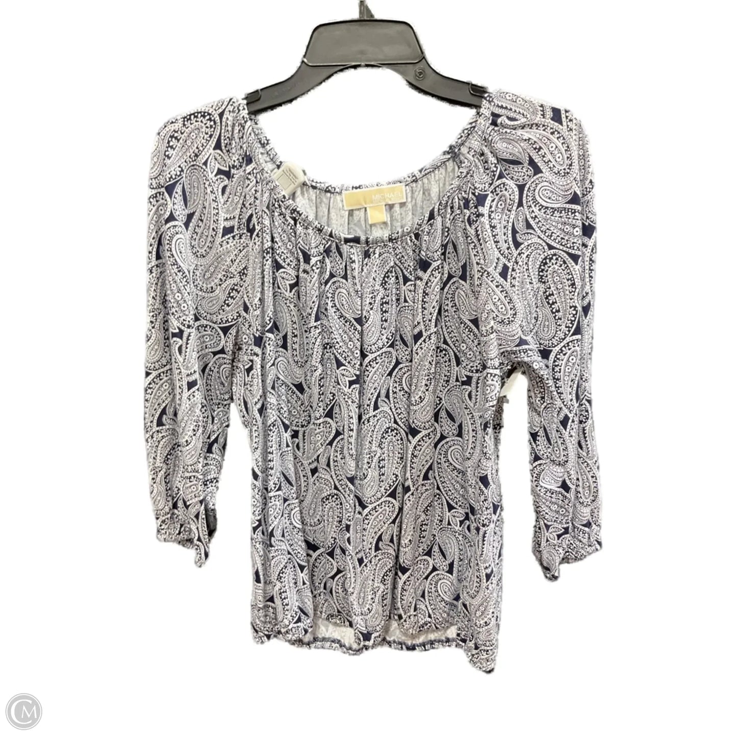 Top Long Sleeve By Michael By Michael Kors In Blue, Size: S