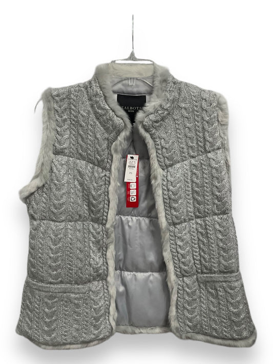 Vest Other By Talbots In Grey, Size: Sp