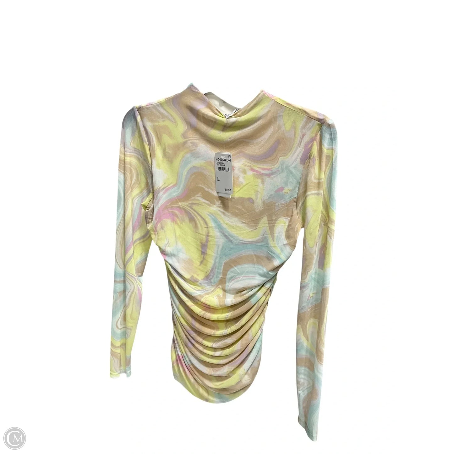 Top Long Sleeve By Nordstrom In Multi-colored, Size: M