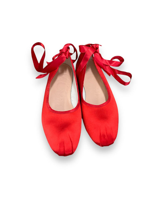 Shoes Flats By J. Crew In Red, Size: 6.5