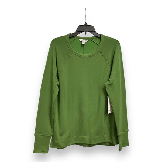 Athletic Top Long Sleeve Crewneck By Athleta In Green, Size: M