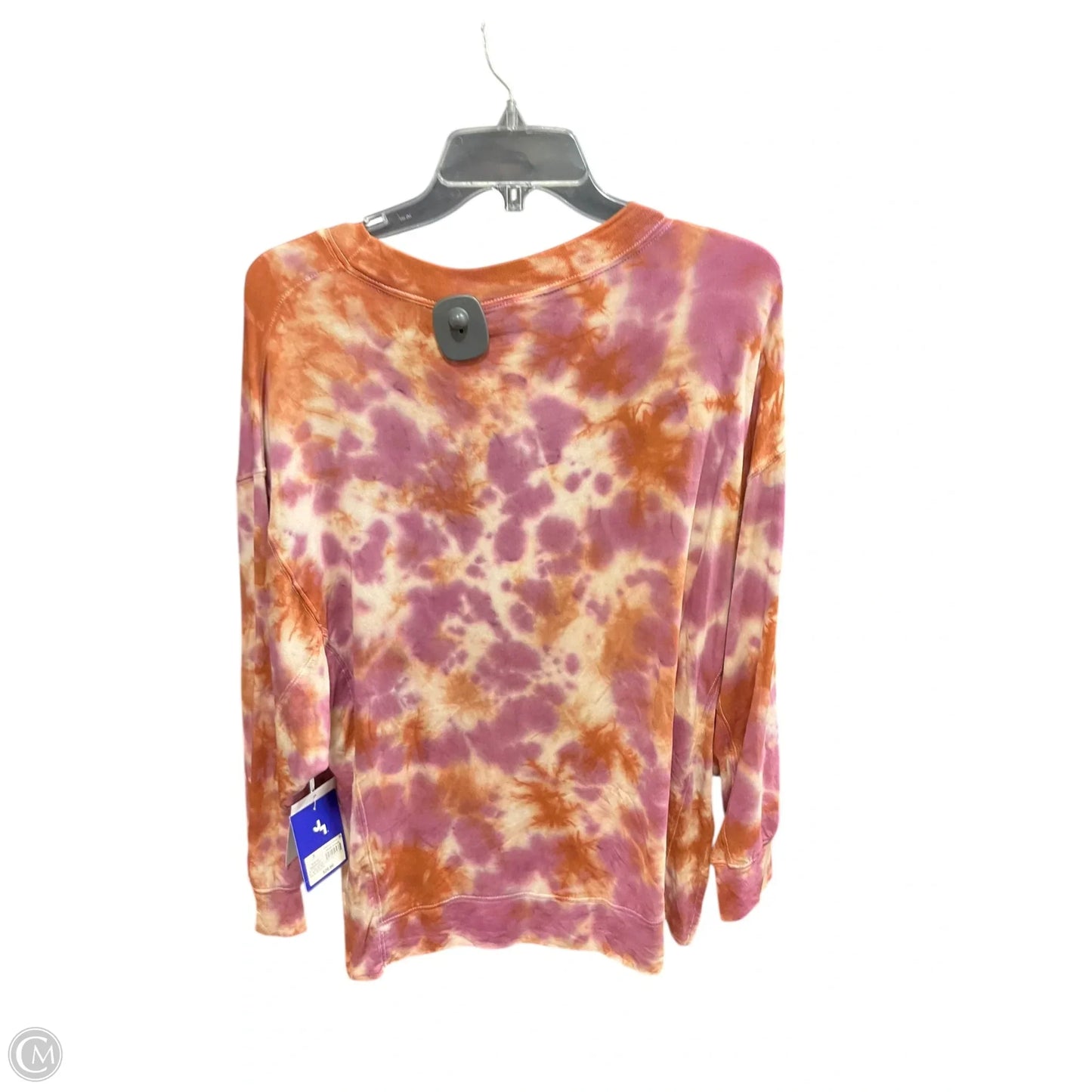Athletic Top Long Sleeve Collar By Joy Lab In Tie Dye Print, Size: S