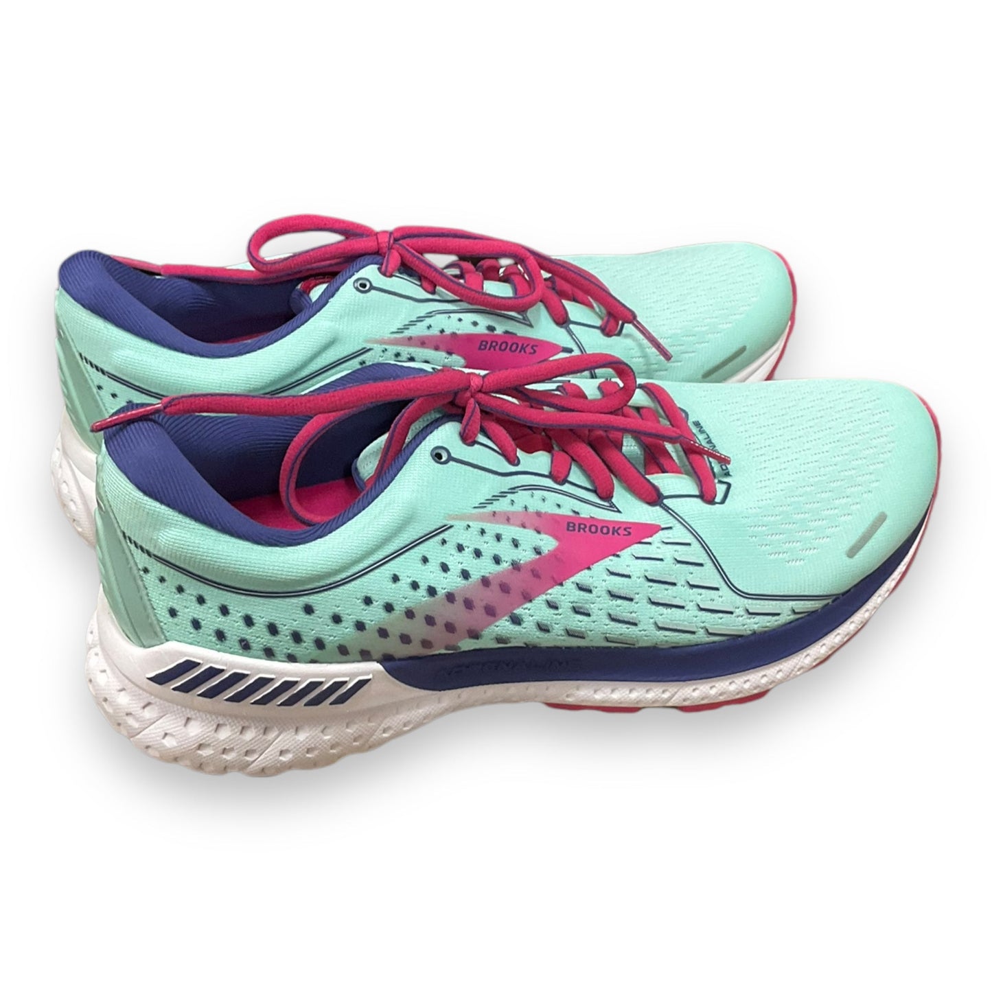 Shoes Athletic By Brooks In Aqua, Size: 10.5