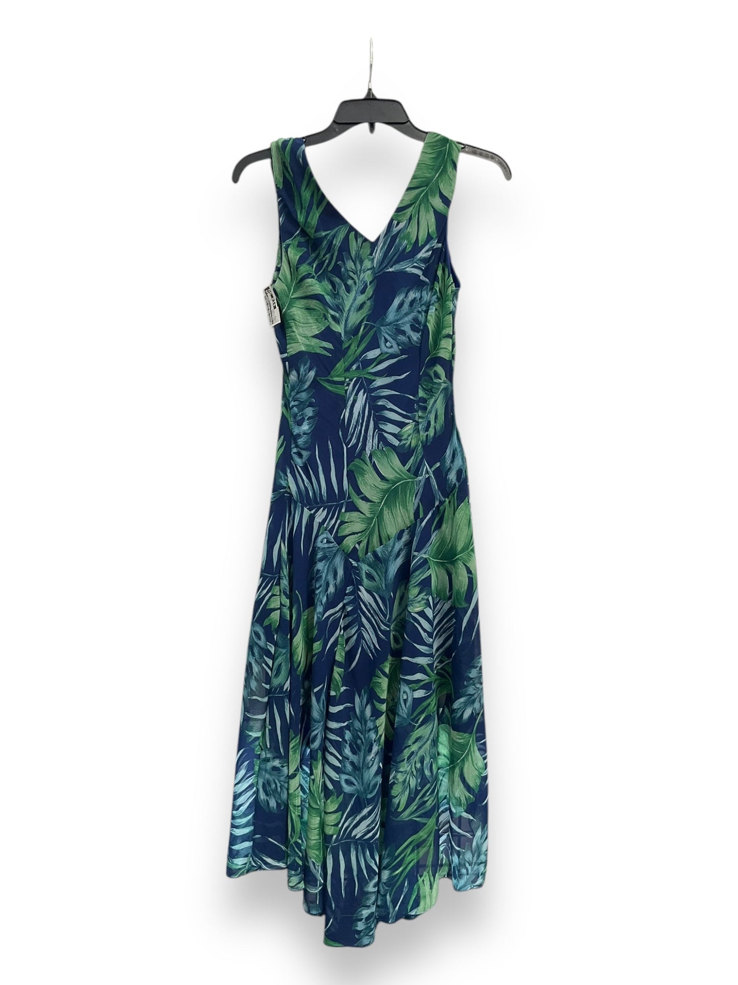 Dress Casual Midi By Cmc In Tropical Print, Size: S