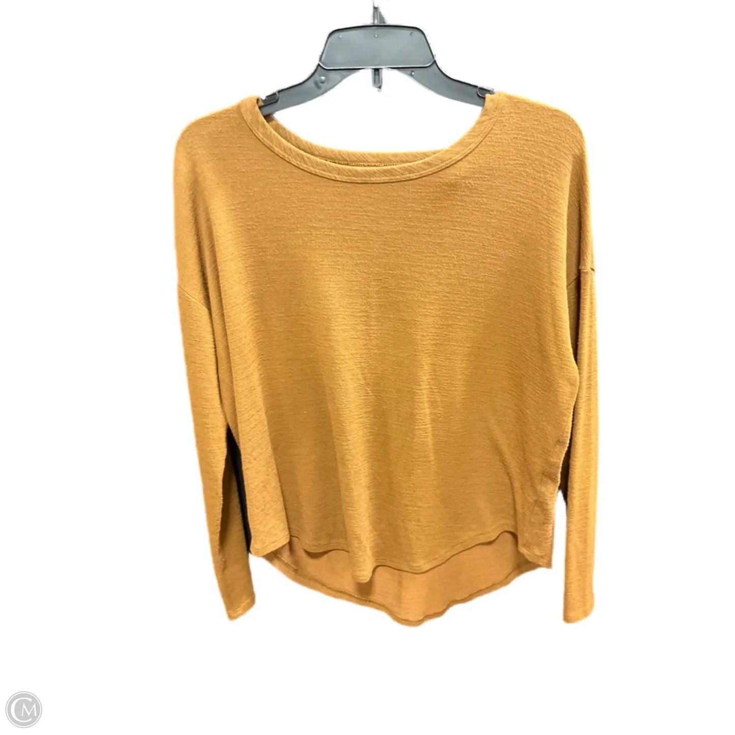 Top Long Sleeve Basic By Time And Tru In Brown, Size: S