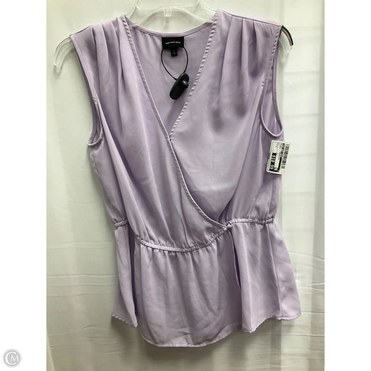 Blouse Sleeveless By Who What Wear In Purple, Size: S