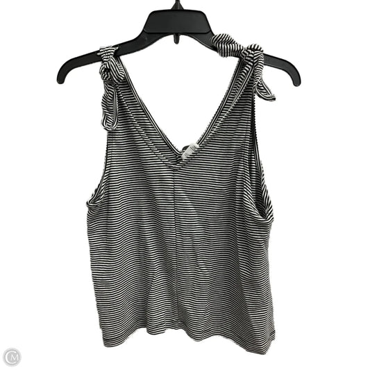 Top Sleeveless By Synergy In Striped Pattern, Size: L