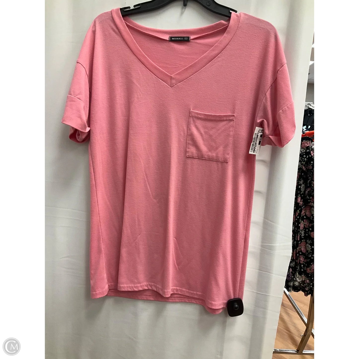 Top Short Sleeve Basic By Clothes Mentor In Pink, Size: S