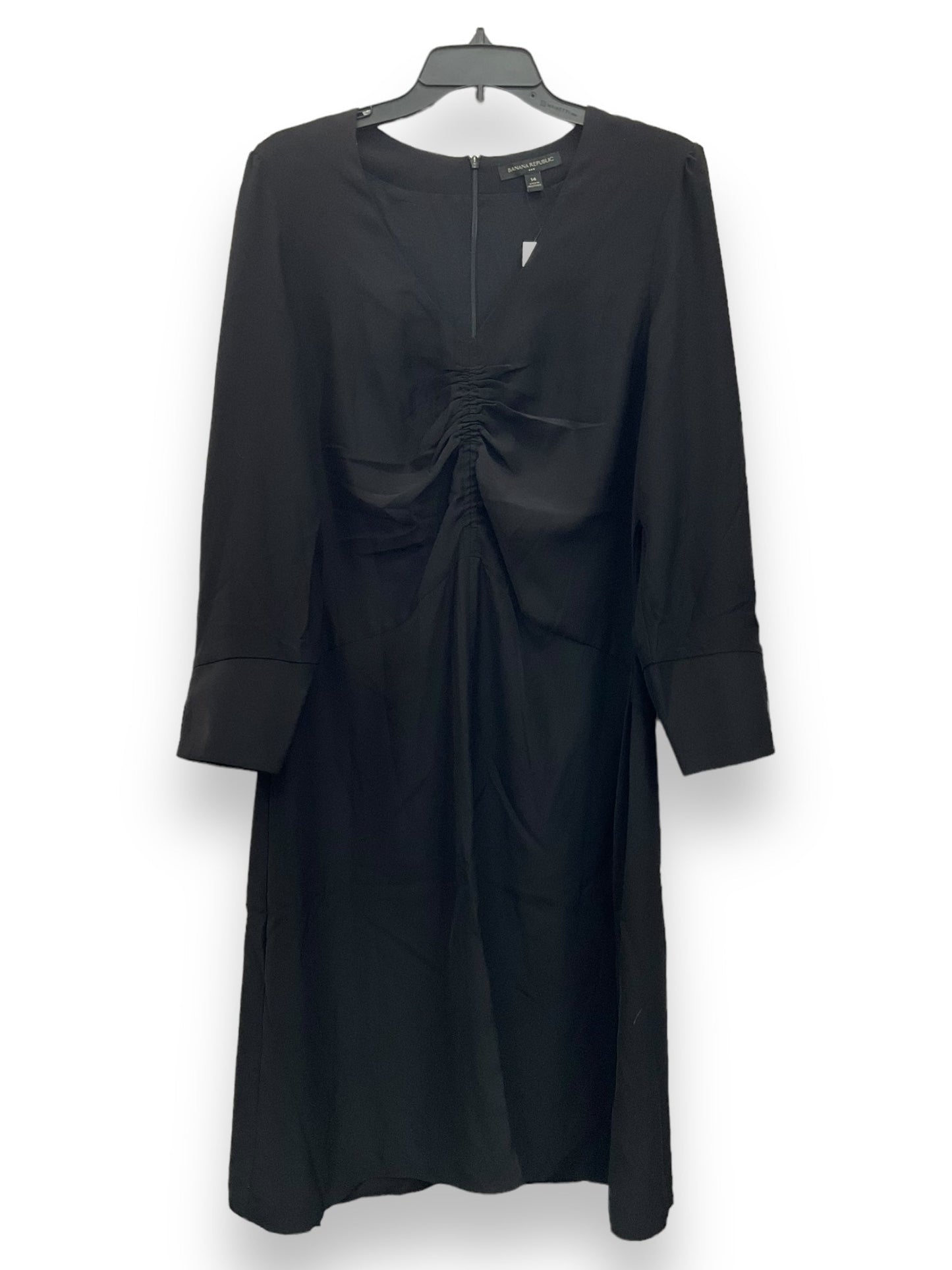Black Dress Casual Midi Banana Republic, Size L