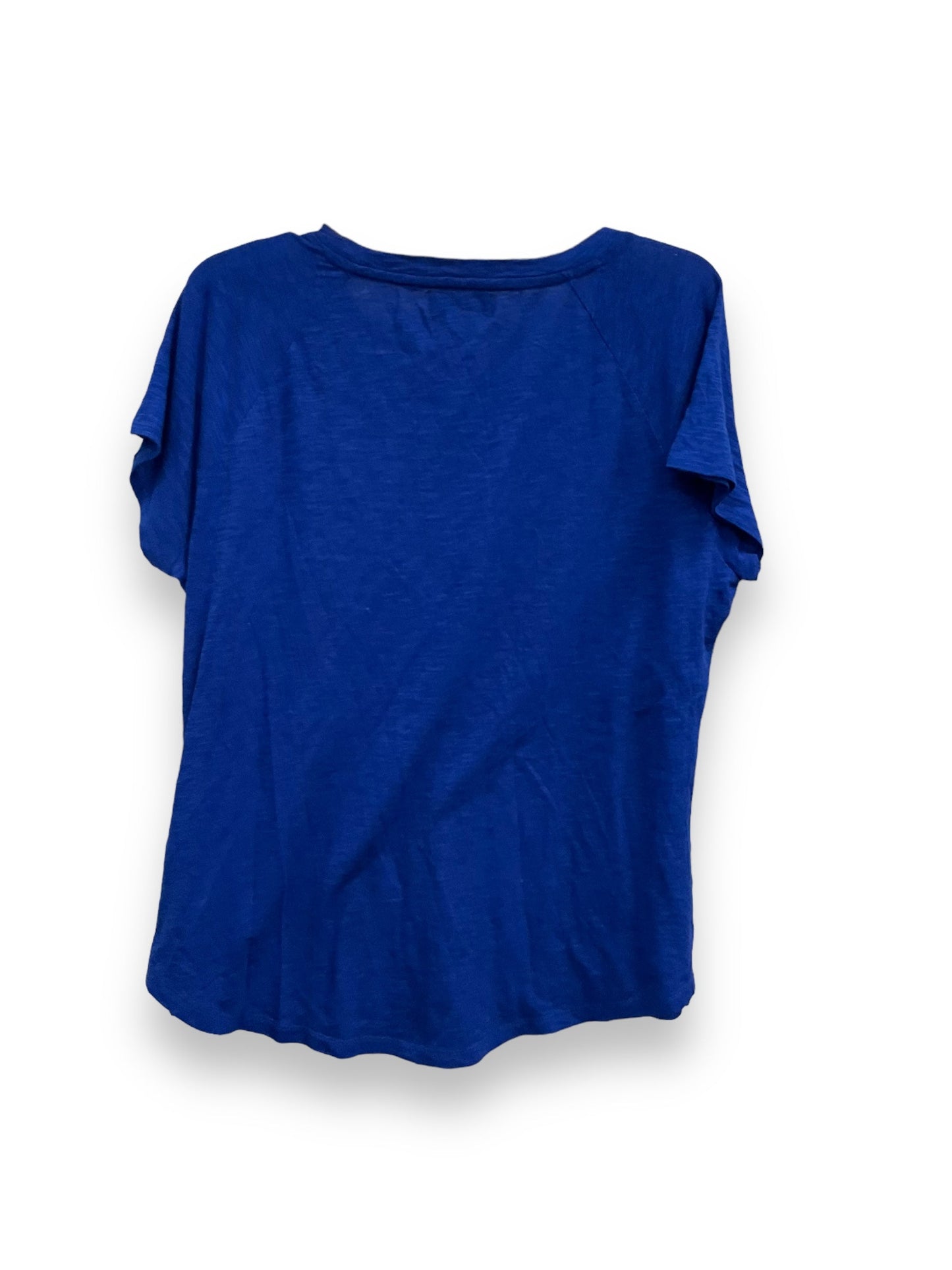 Blue Top Short Sleeve Basic Liz Claiborne, Size Xl