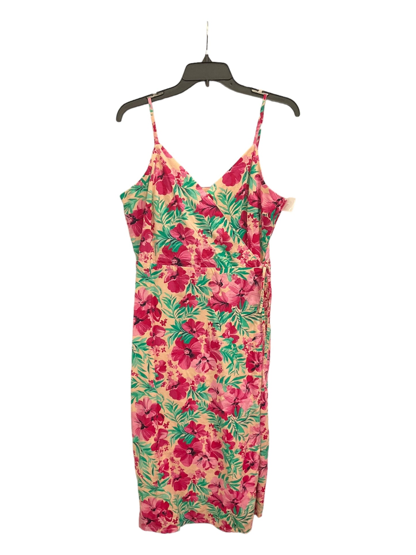 Dress Casual Midi By J. Crew In Floral Print, Size: L