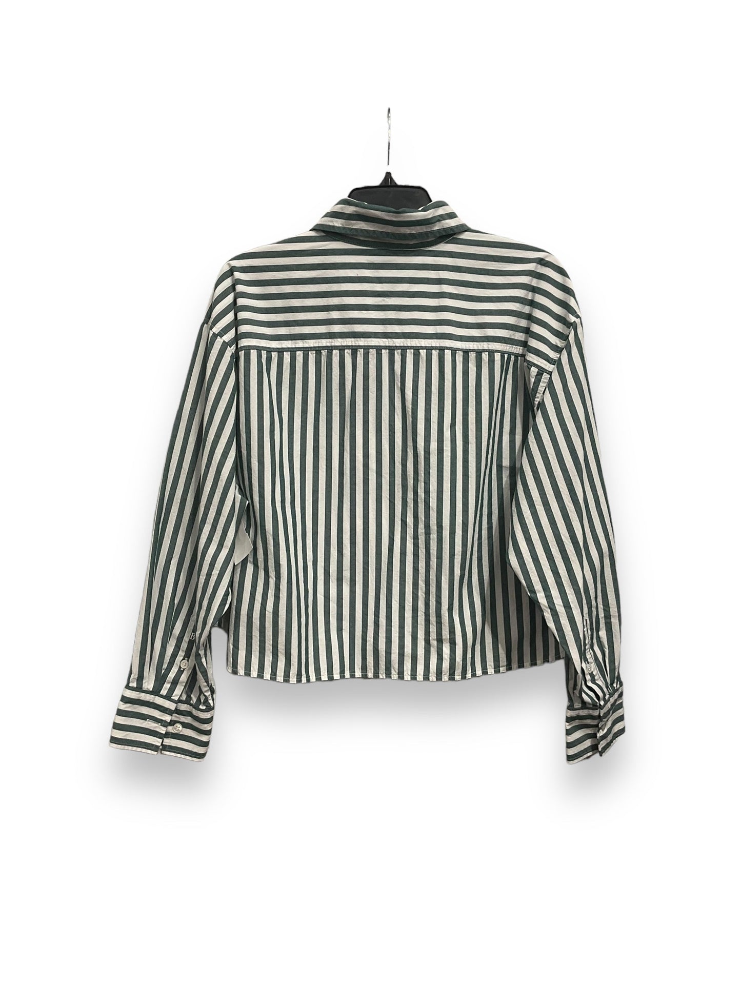 Top Long Sleeve By Banana Republic In Striped Pattern, Size: L