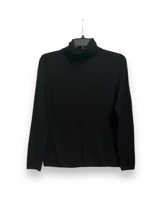 Top Long Sleeve By Banana Republic In Black, Size: L