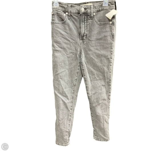 Jeans Straight By Madewell In Black Denim, Size: 0