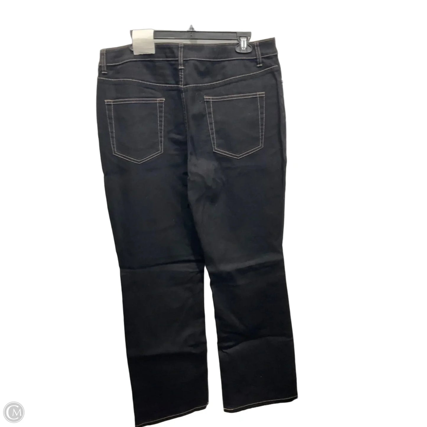 Jeans Straight By Coldwater Creek In Black Denim, Size: 16