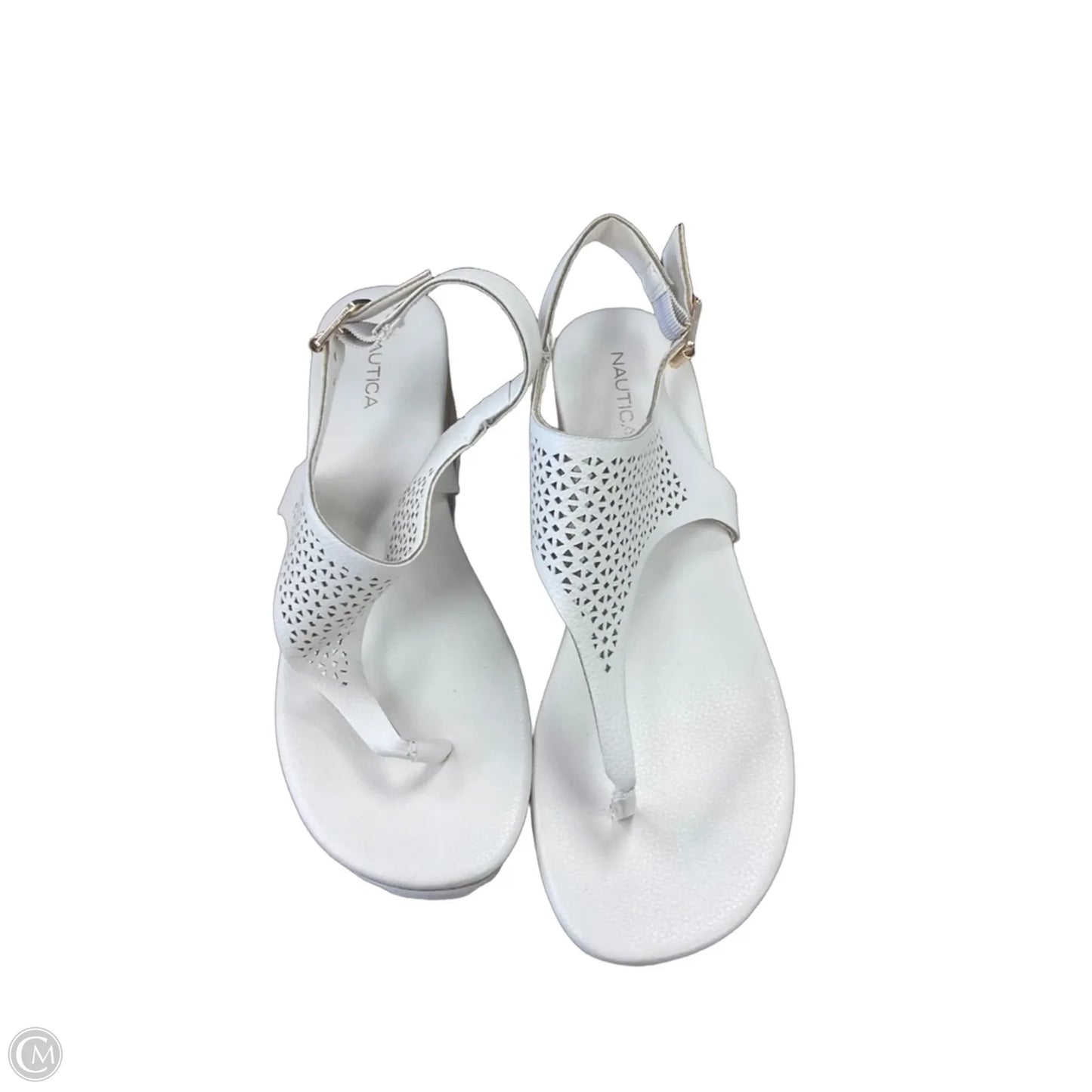 Sandals Heels Platform By Nautica In White, Size: 9