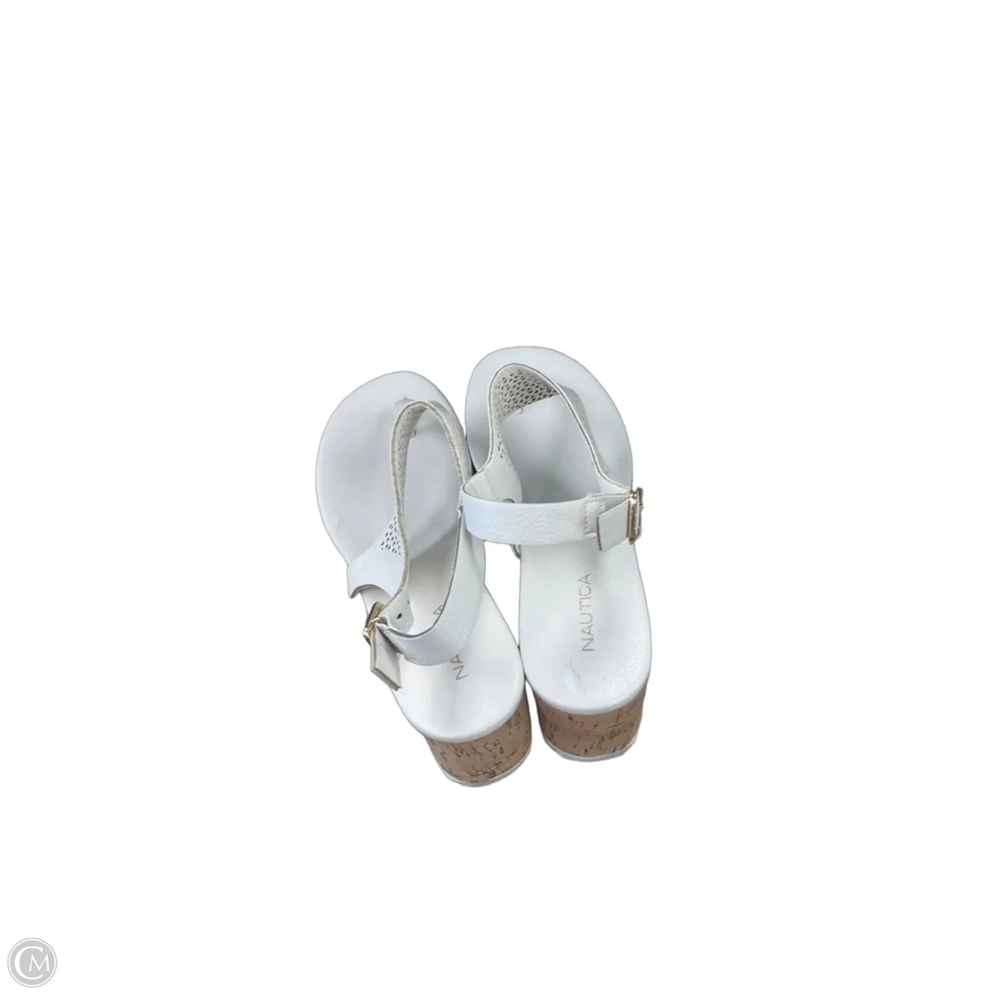 Sandals Heels Platform By Nautica In White, Size: 9