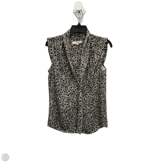 Top Sleeveless By Loft In Tan, Size: S