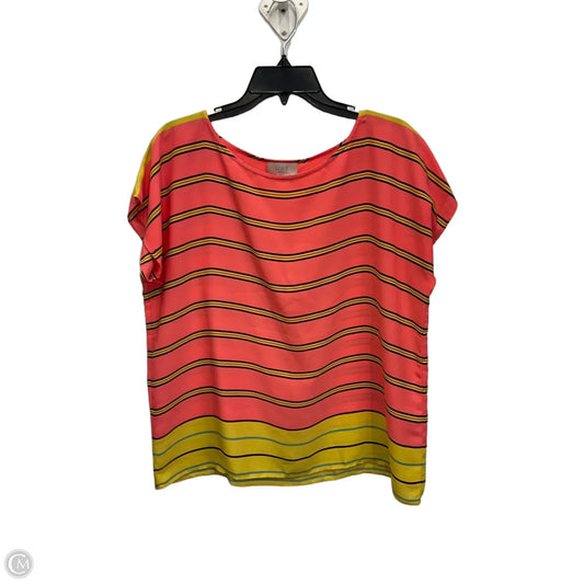 Top Short Sleeve By Loft In Pink, Size: S