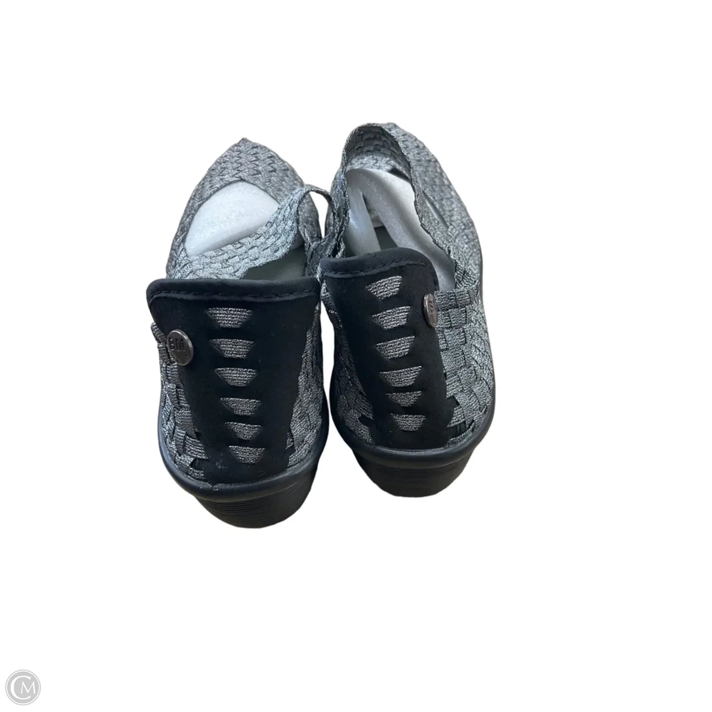 Shoes Heels Wedge By Bernie Mev In Grey, Size: 11