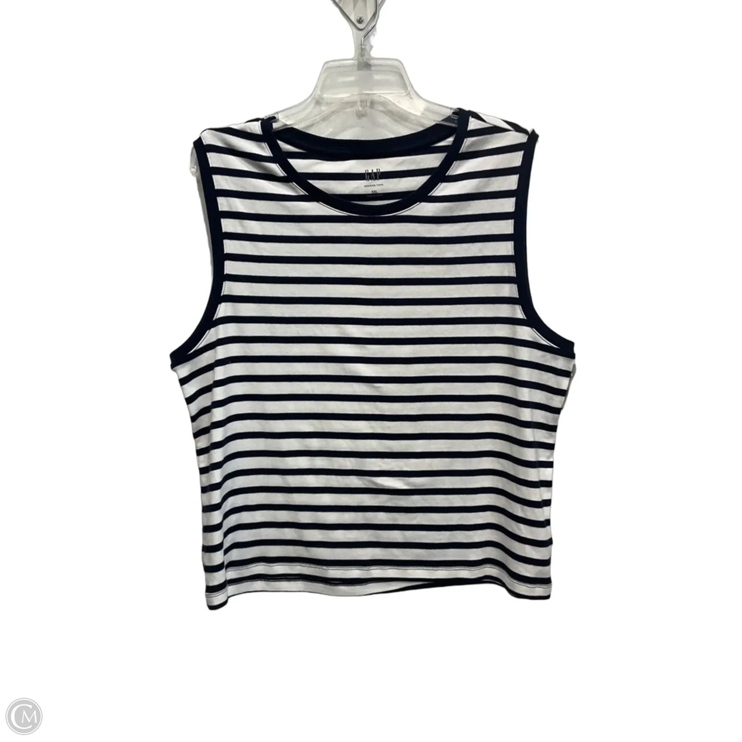 Top Sleeveless Basic By Gap In Striped Pattern, Size: Xxl