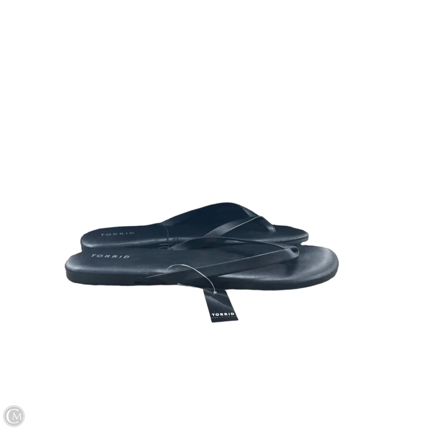 Sandals Flip Flops By Torrid In Black, Size: 12