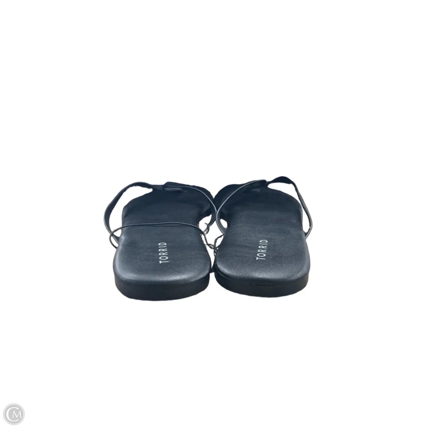 Sandals Flip Flops By Torrid In Black, Size: 12