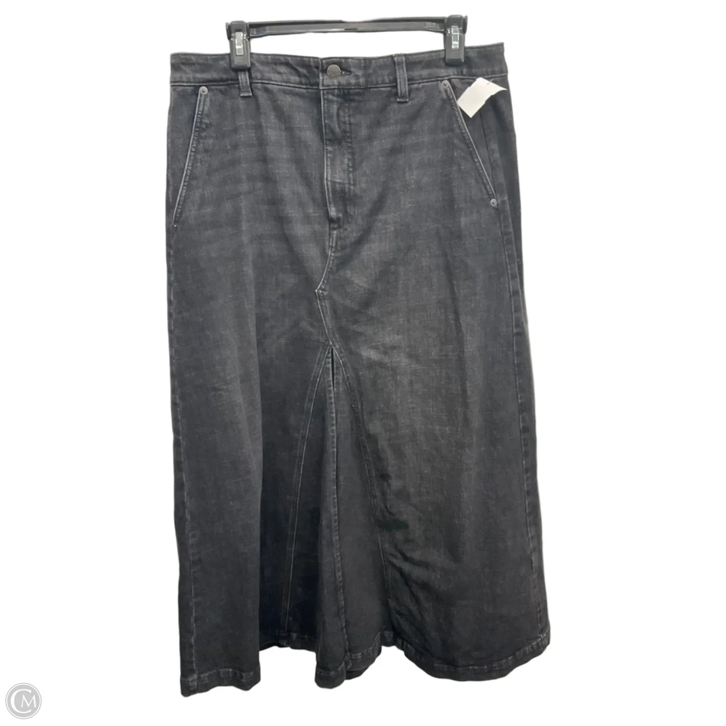 Skirt Maxi By Banana Republic In Black Denim, Size: 12