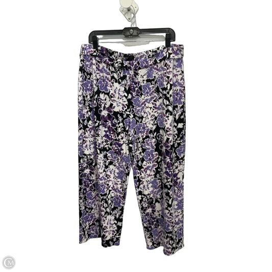 Pants Cropped By J. Jill In Purple, Size: 12