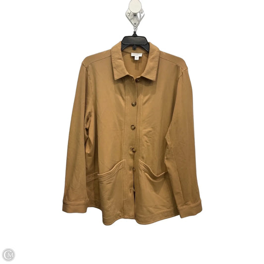 Blouse Long Sleeve By J. Jill In Brown, Size: L