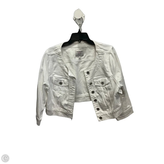 Jacket Denim By Torrid In White Denim, Size: L