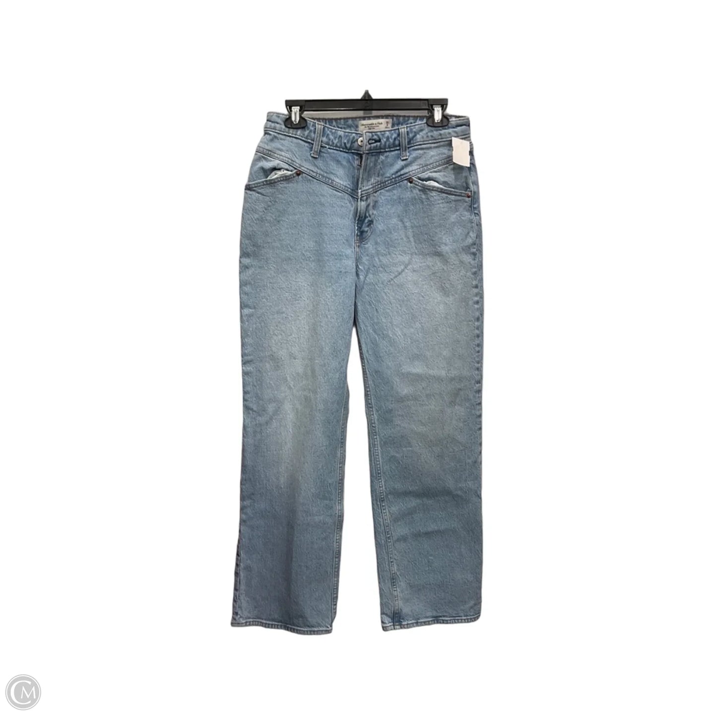Jeans Straight By Abercrombie And Fitch In Blue Denim, Size: 8