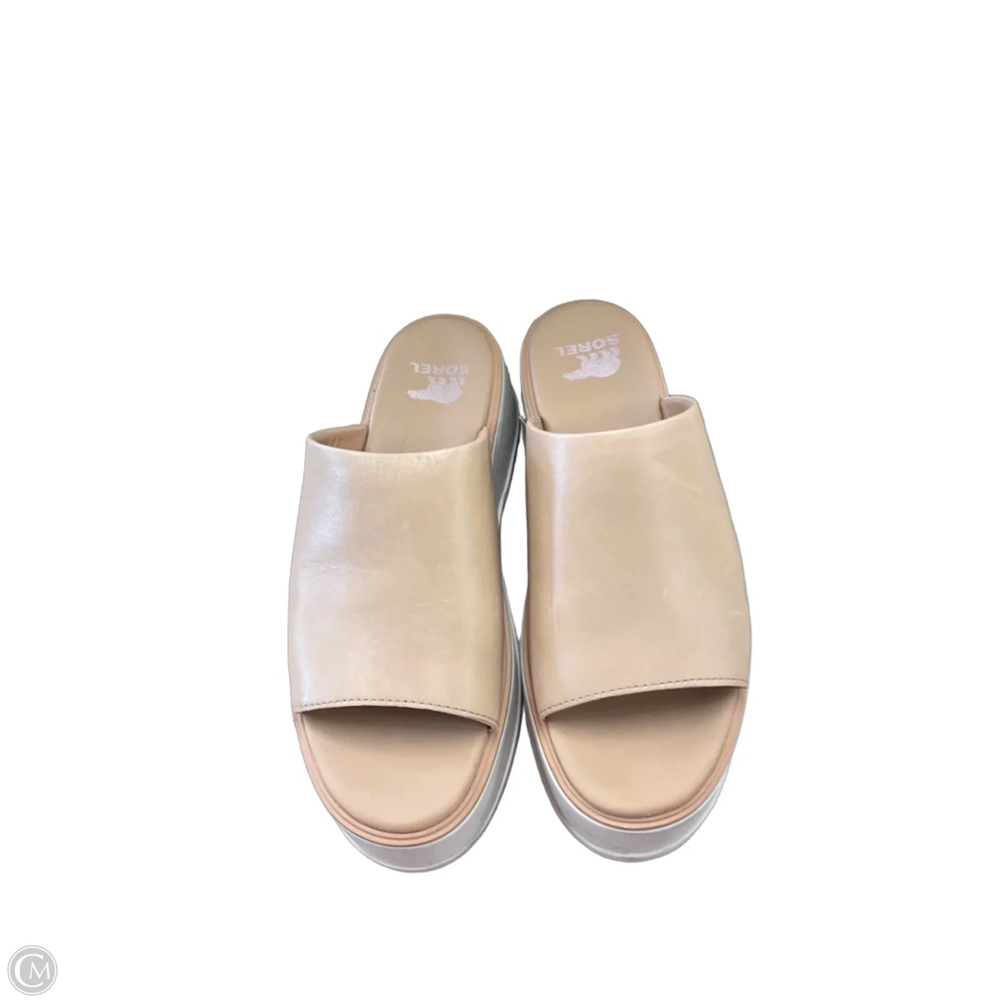 Sandals Heels Platform By Sorel In Tan, Size: 6