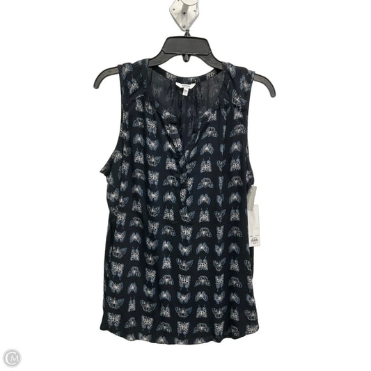 Top Sleeveless By Sonoma In Navy, Size: L