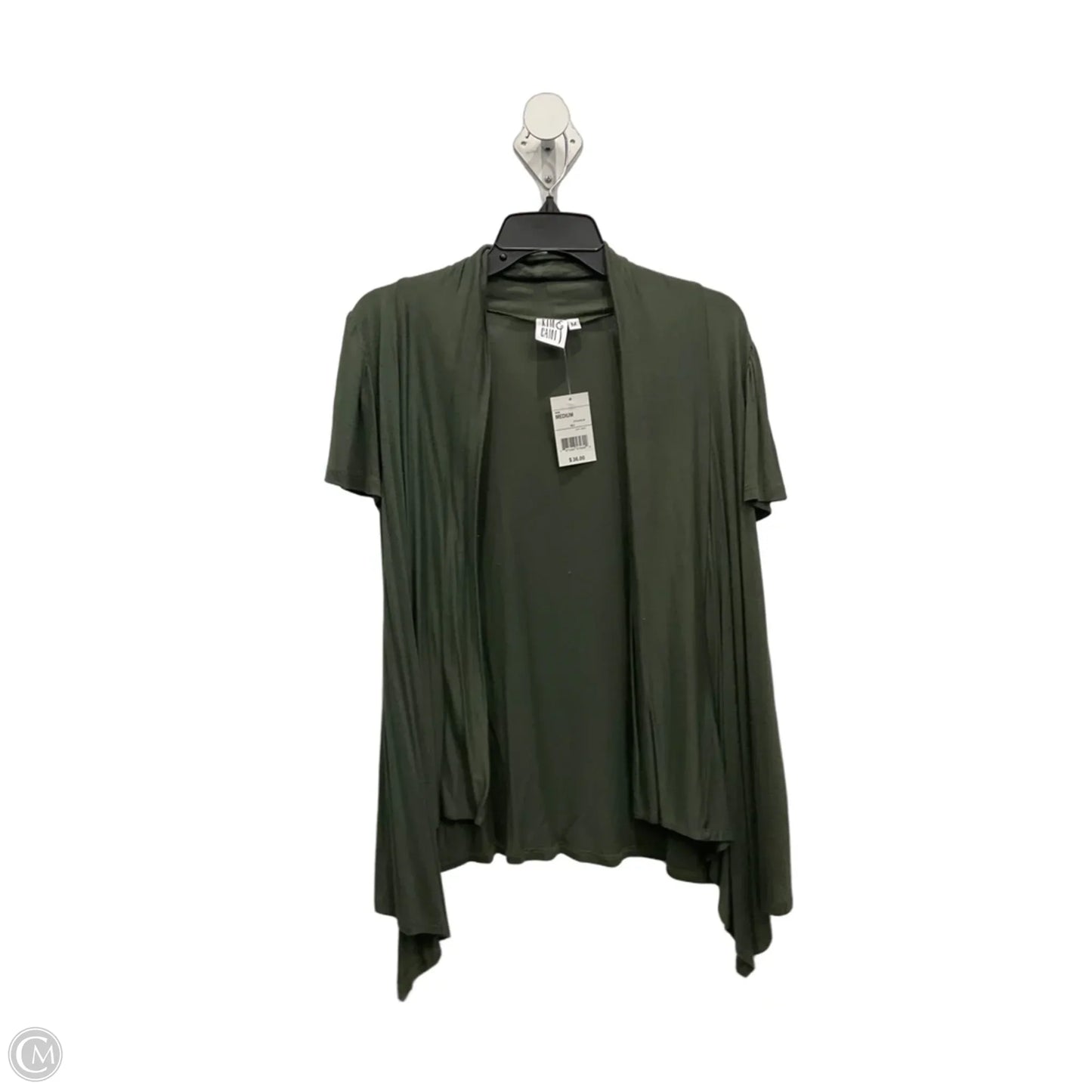 Cardigan By Kim & Cami In Green, Size: M
