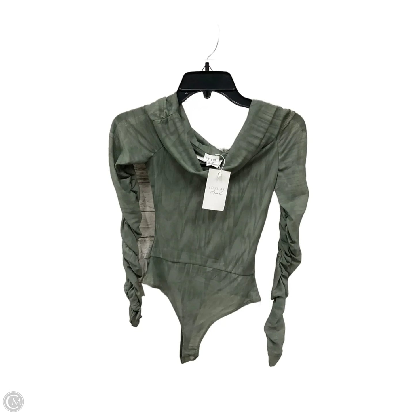 Top Long Sleeve By Le Lis In Green, Size: Xs