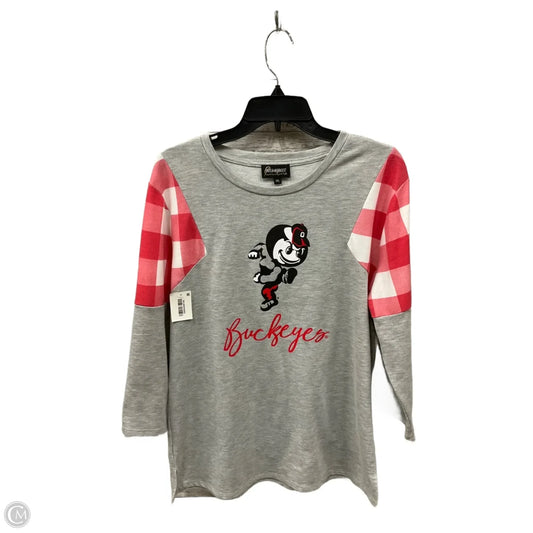 Top Long Sleeve By Clothes Mentor In Grey, Size: Xl