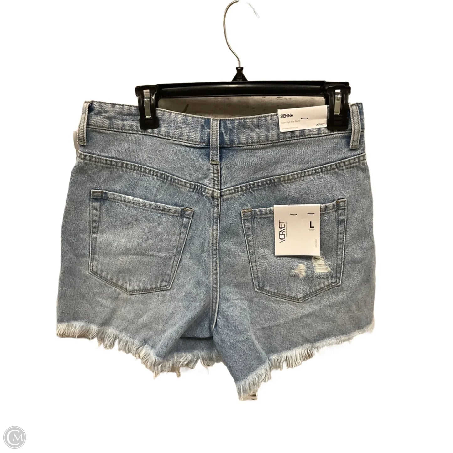 Shorts By Vervet In Blue Denim, Size: L