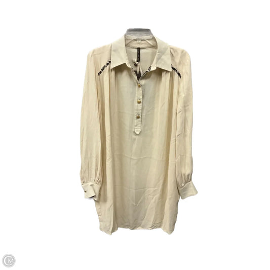 Dress Casual Midi By Cmb In Cream, Size: Xl