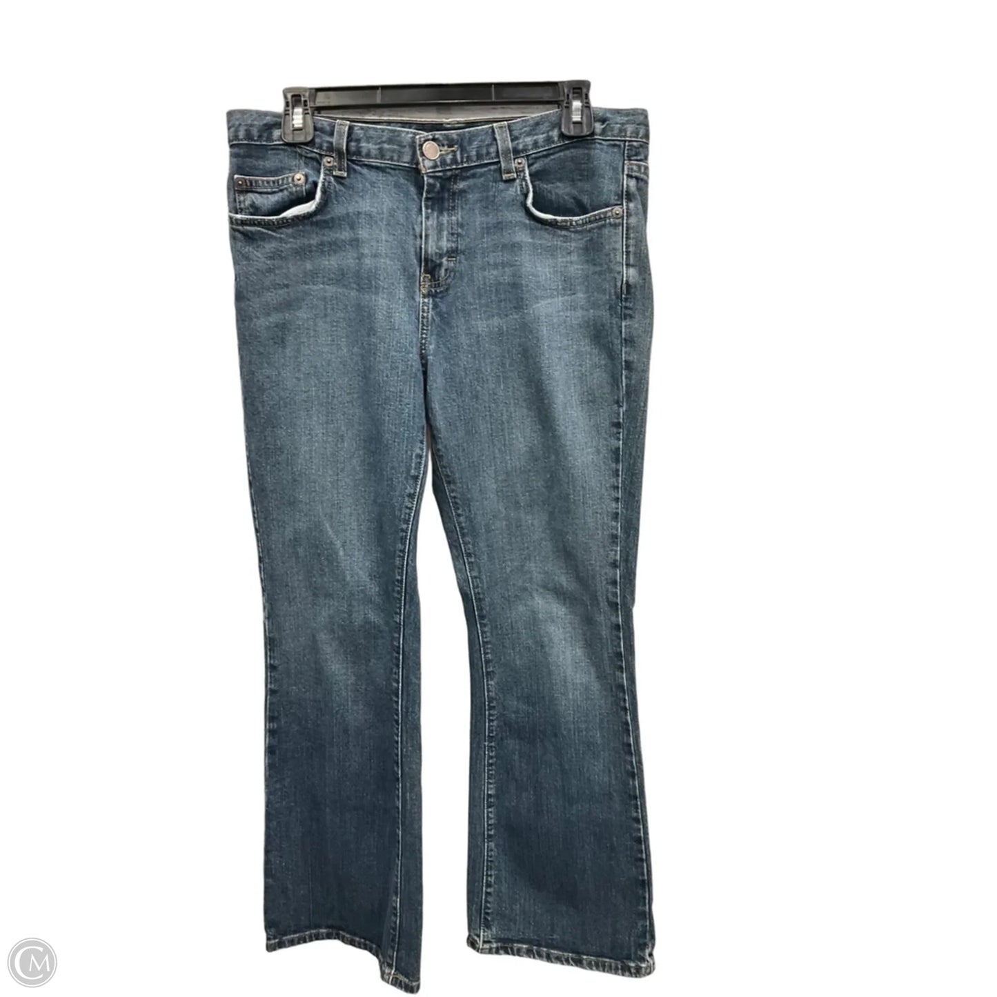 Jeans Flared By Calvin Klein In Blue Denim, Size: 10