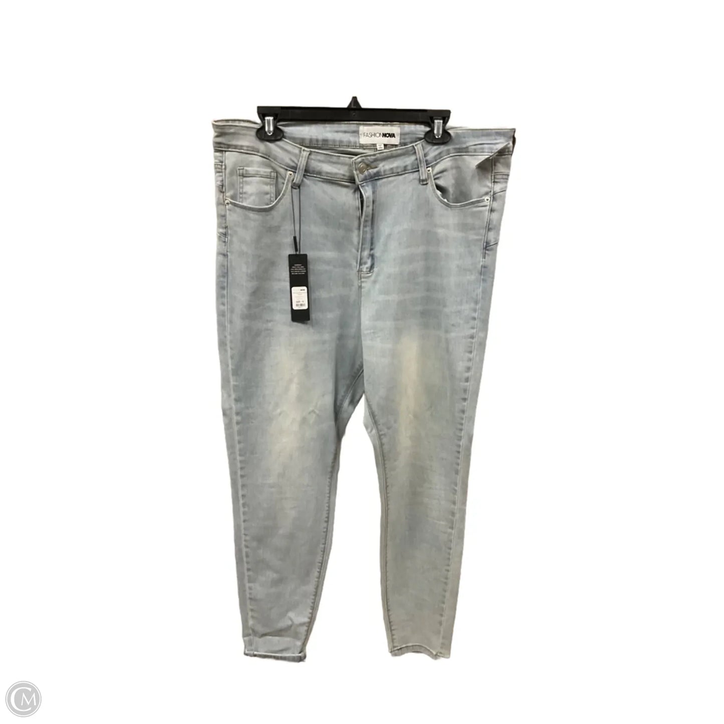 Jeans Skinny By Fashion Nova In Blue Denim, Size: 16