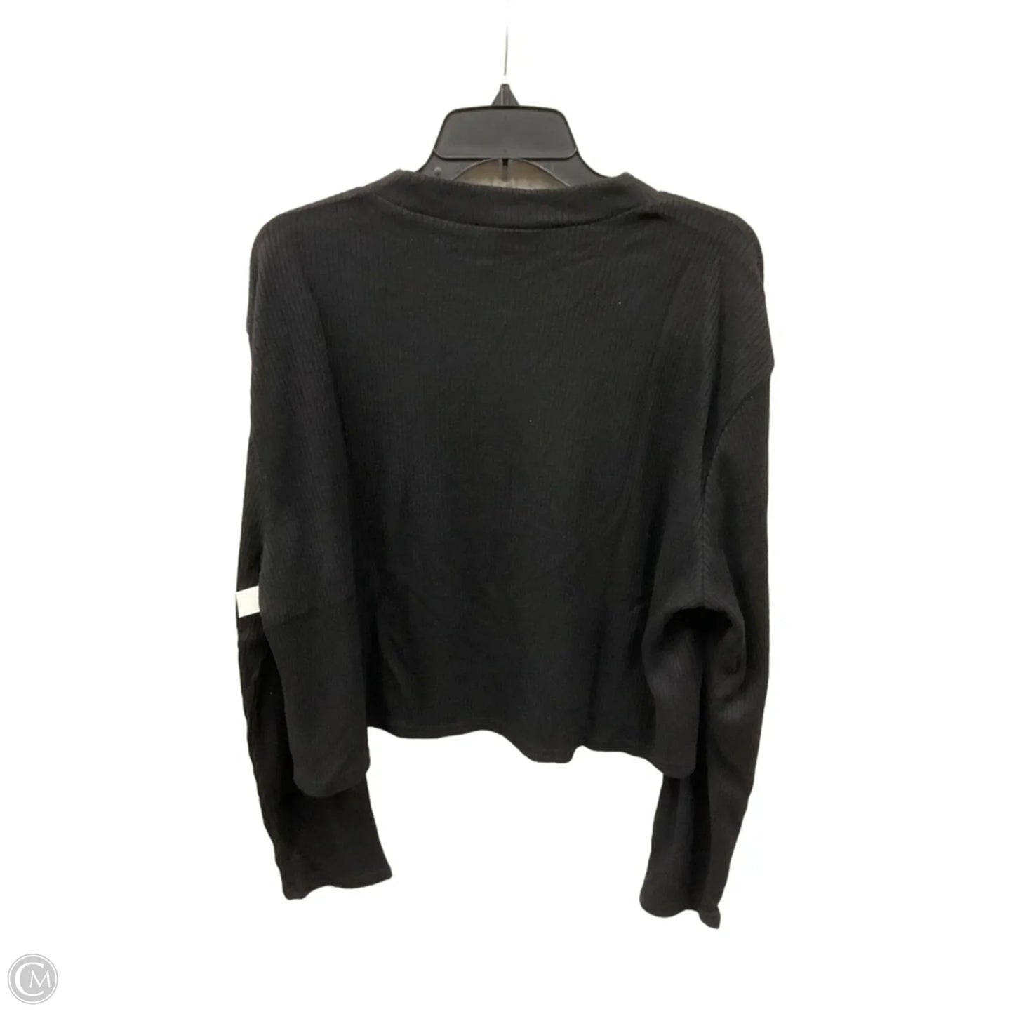 Top Long Sleeve By Clothes Mentor In Black, Size: Xxl