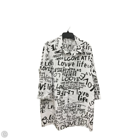 Blouse Long Sleeve By Fashion Nova In White, Size: 3x