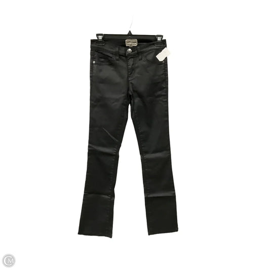 Jeans Boot Cut By Current/elliott In Black Denim, Size: 4