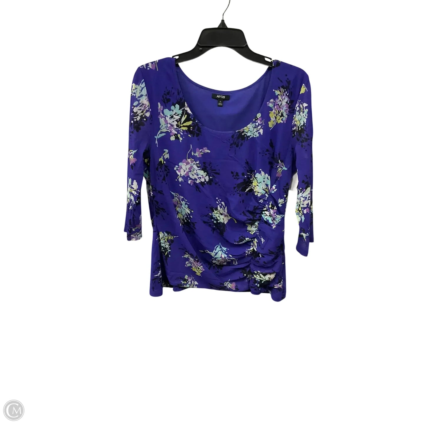 Top Long Sleeve By Apt 9 In Purple, Size: Xl